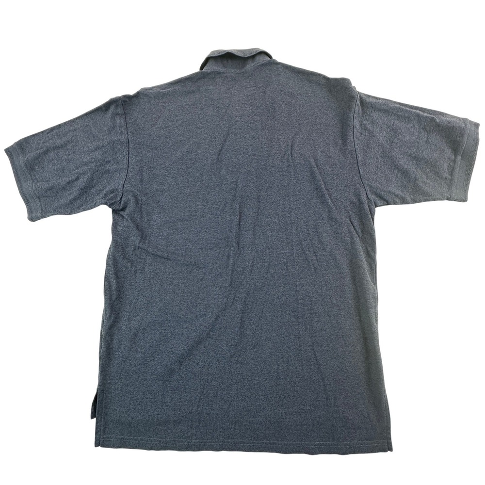 Descente Mens Medium Polo Shirt Blue Eagle Springs Short Sleeve Cotton Logo M - Picture 11 of 16